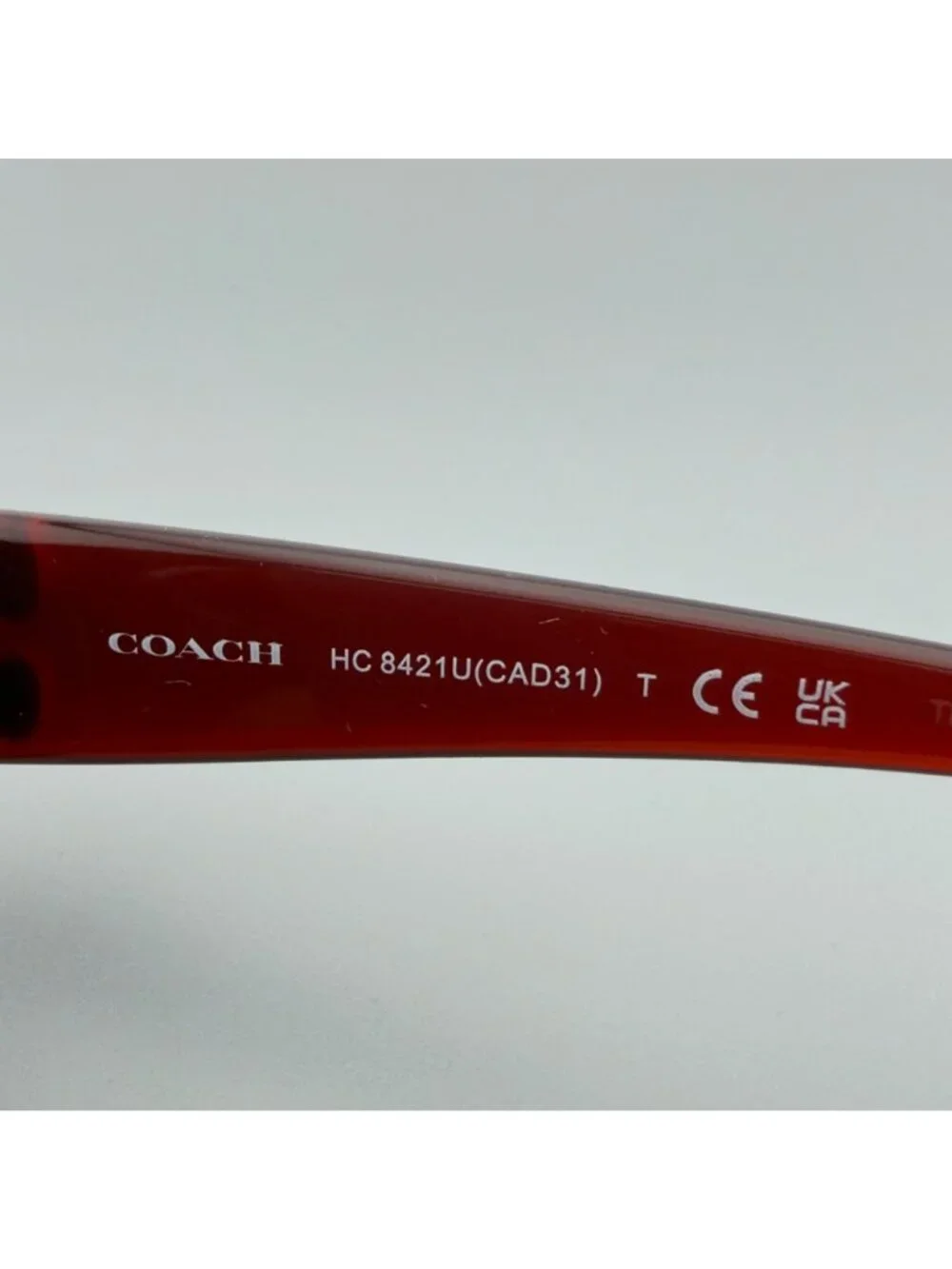Coach HC8421U Sunglasses Milky Burgundy 54 22 140 3N Rose Gradient Lenses READ